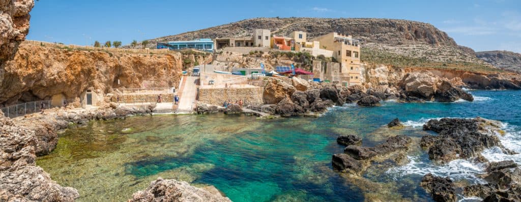 Malta 7 Places you can't miss - Ghar Lapsi bay 