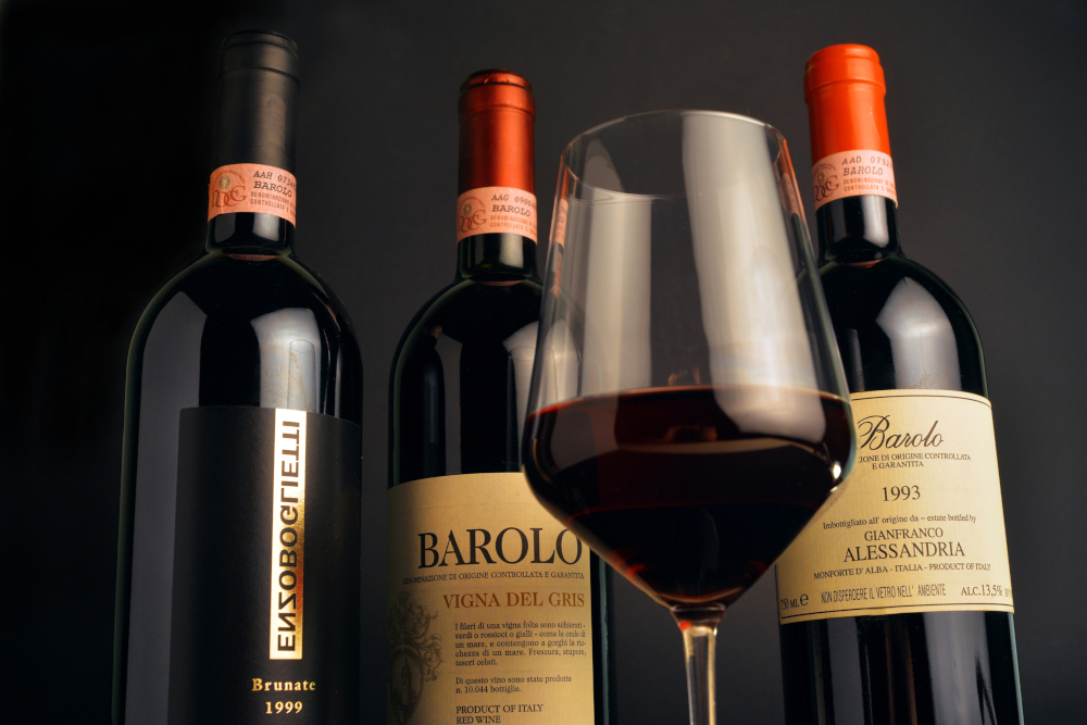 Barolo Wine, Piedmont, Italy 
